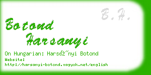 botond harsanyi business card